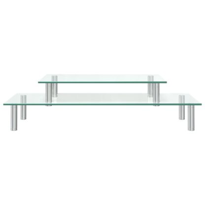 Monitorständer 2-stufig Transparent Glas - Image 3