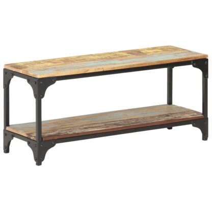 Couchtisch 90x30x40 cm Recyceltes Massivholz - Image 11