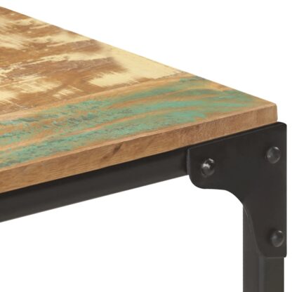 Couchtisch 90x30x40 cm Recyceltes Massivholz - Image 6
