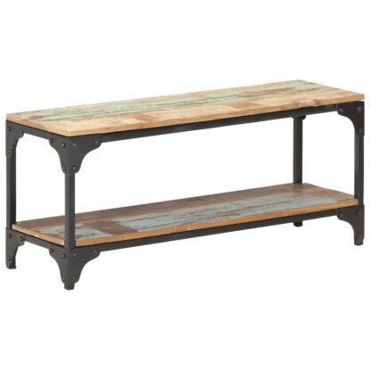Couchtisch 90x30x40 cm Recyceltes Massivholz - Image 8