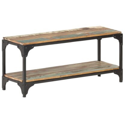 Couchtisch 90x30x40 cm Recyceltes Massivholz - Image 9