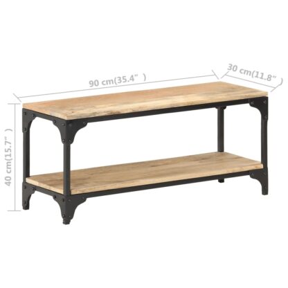 Couchtisch 90x30x40 cm Massivholz Mango - Image 7