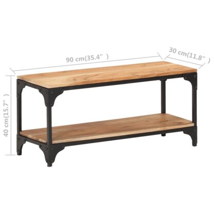 Couchtisch 90x30x40 cm Massivholz Akazie - Image 7