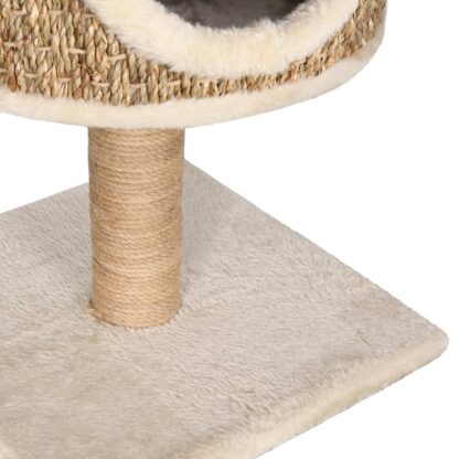 Katzen-Kratzbaum mit Katzenhöhle 52 cm Seegras - Image 6