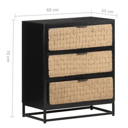Sideboard 60x35x70 cm Massivholz Mango - Image 7