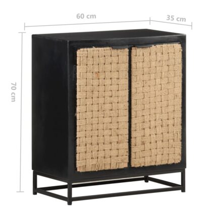 Sideboard 60x35x70 cm Massivholz Mango - Image 7