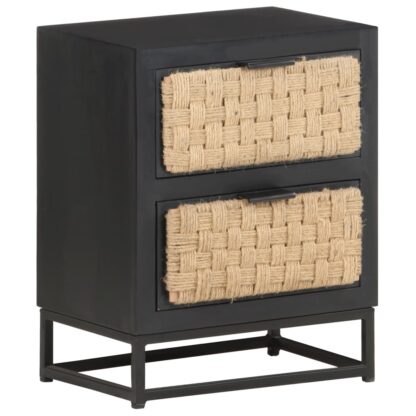Nachttisch 40x30x50 cm Massivholz Mango - Image 9