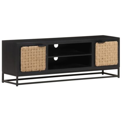TV-Schrank 120x30x40 cm Massivholz Mango - Image 9