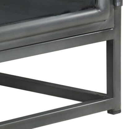 Nachttisch Grau 40x30x50 cm Massivholz Akazie - Image 6