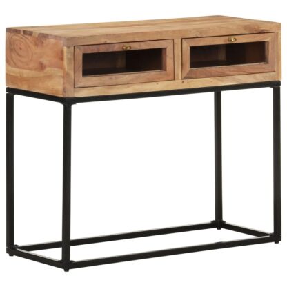 Konsolentisch 90x35x76 cm Massivholz Akazie - Image 8