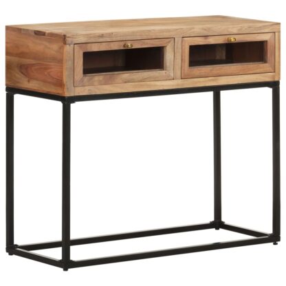 Konsolentisch 90x35x76 cm Massivholz Akazie - Image 9