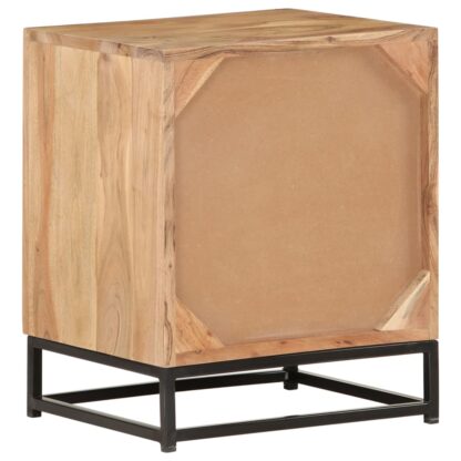Nachttisch 40x30x50 cm Akazie Massivholz - Image 4