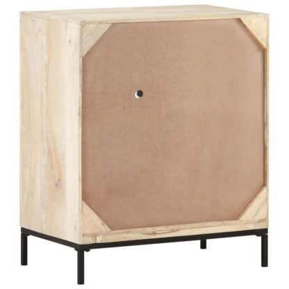 Sideboard 60x35x70 cm Mango Massivholz und Rohrgeflecht - Image 4