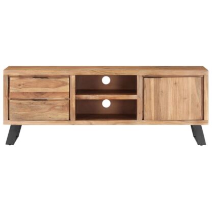 TV-Schrank 120x30x42 cm Akazie Massivholz mit Naturkanten - Image 3