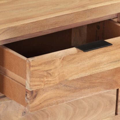 TV-Schrank 120x30x42 cm Akazie Massivholz mit Naturkanten - Image 6