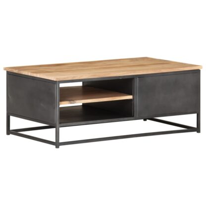 Couchtisch 90x50x35 cm Massivholz Akazie - Image 4