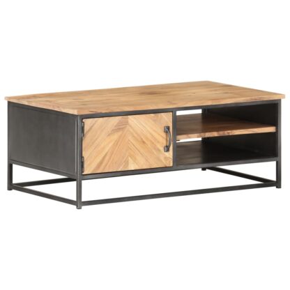 Couchtisch 90x50x35 cm Massivholz Akazie - Image 8