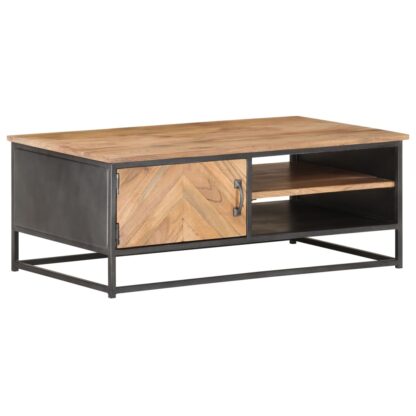 Couchtisch 90x50x35 cm Massivholz Akazie - Image 9