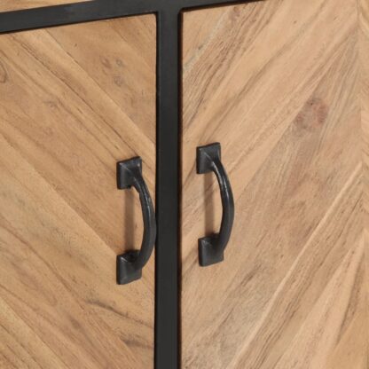 Sideboard 120x30x75 cm Akazie Massivholz - Image 5