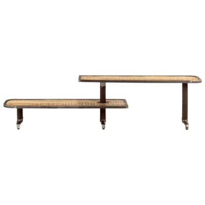 TV-Schrank 160x30x40 cm Massivholz Mango - Image 2
