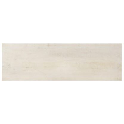Konsolentisch Weiß 115x35x77 cm Raues Mangoholz - Image 3