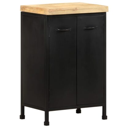 Sideboard 47x35x76 cm Raues Mangoholz - Image 11