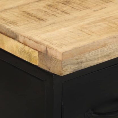 Sideboard 47x35x76 cm Raues Mangoholz - Image 6