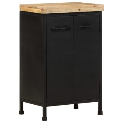 Sideboard 47x35x76 cm Raues Mangoholz - Image 10