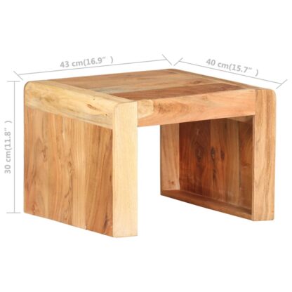 Beistelltisch 43x40x30 cm Akazie Massivholz - Image 6