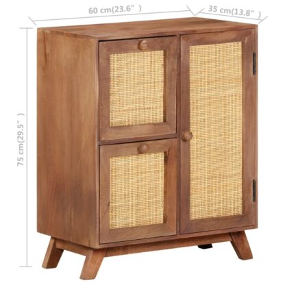 Sideboard 60x35x75 cm Massivholz Mango - Image 9
