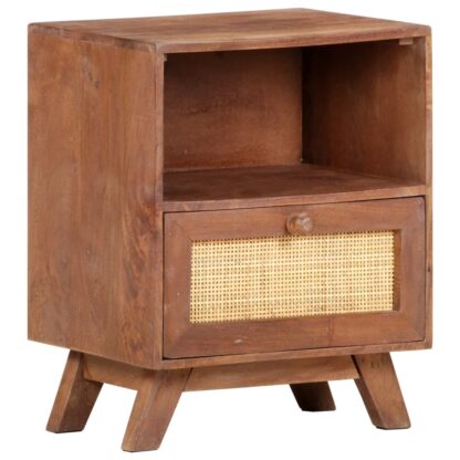 Nachttisch 40x30x50 cm Mango Massivholz - Image 10
