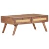 Couchtisch 100x60x40 cm Mango Massivholz