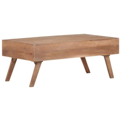 Couchtisch 100x60x40 cm Mango Massivholz - Image 3