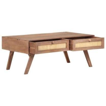 Couchtisch 100x60x40 cm Mango Massivholz - Image 4