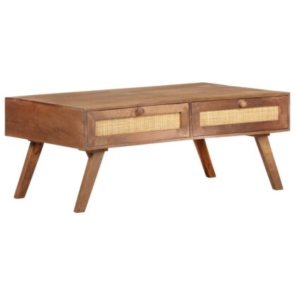 Couchtisch 100x60x40 cm Mango Massivholz - Image 9
