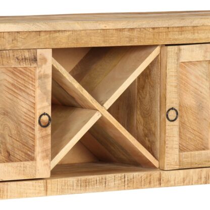 Sideboard 120x30x76 cm Raues Mangoholz - Image 5