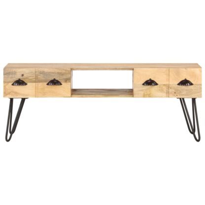 TV-Schrank 120x35x45 cm Mango Massivholz - Image 2