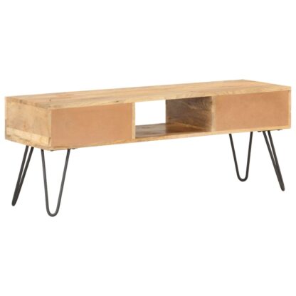 TV-Schrank 120x35x45 cm Mango Massivholz - Image 3