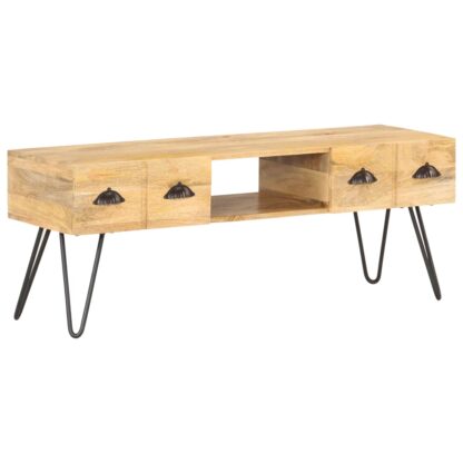 TV-Schrank 120x35x45 cm Mango Massivholz - Image 8
