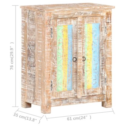 Sideboard 61x35x76 cm Raues Akazienholz - Image 6