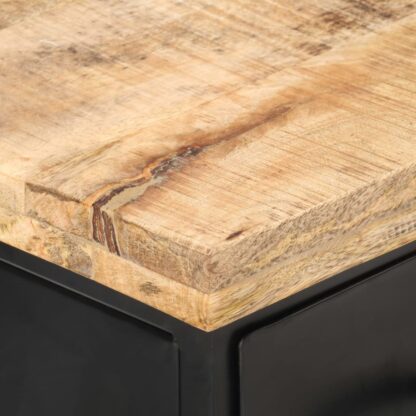 TV-Schrank 90x30x41 cm Raues Mangoholz - Image 5