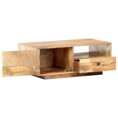 Couchtisch 90x50x35 cm Mango Massivholz - Image 2