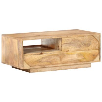 Couchtisch 90x50x35 cm Mango Massivholz - Image 4