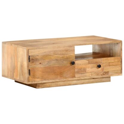 Couchtisch 90x50x35 cm Mango Massivholz - Image 9