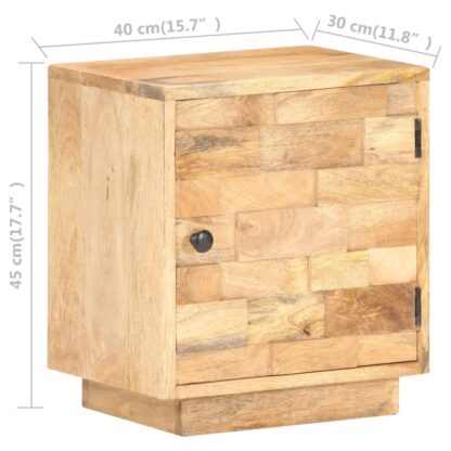 Nachttisch 40x30x45 cm Massivholz Mango - Image 7