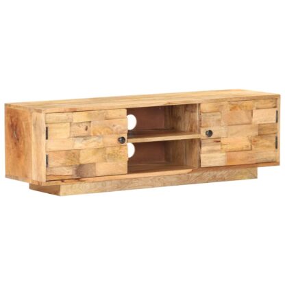TV-Schrank 116x30x35 cm Mango Massivholz - Image 11