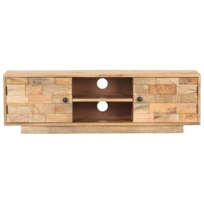 TV-Schrank 116x30x35 cm Mango Massivholz - Image 3