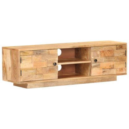 TV-Schrank 116x30x35 cm Mango Massivholz - Image 9