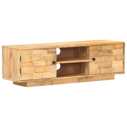 TV-Schrank 116x30x35 cm Mango Massivholz - Image 10