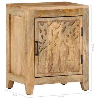 Nachttisch 40x30x50 cm Massivholz Mango - Image 7